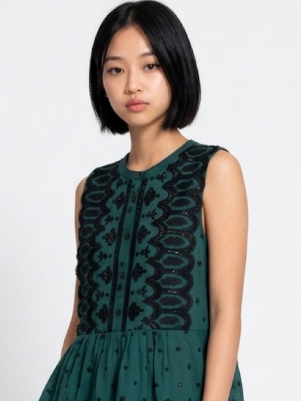 Sea New York Broderie Anglaise Embroidered Sleeveless Top Size 4